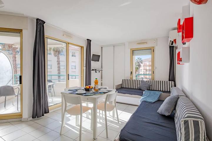 Appartement de vacances pour 4 personnes, avec balcon et piscine