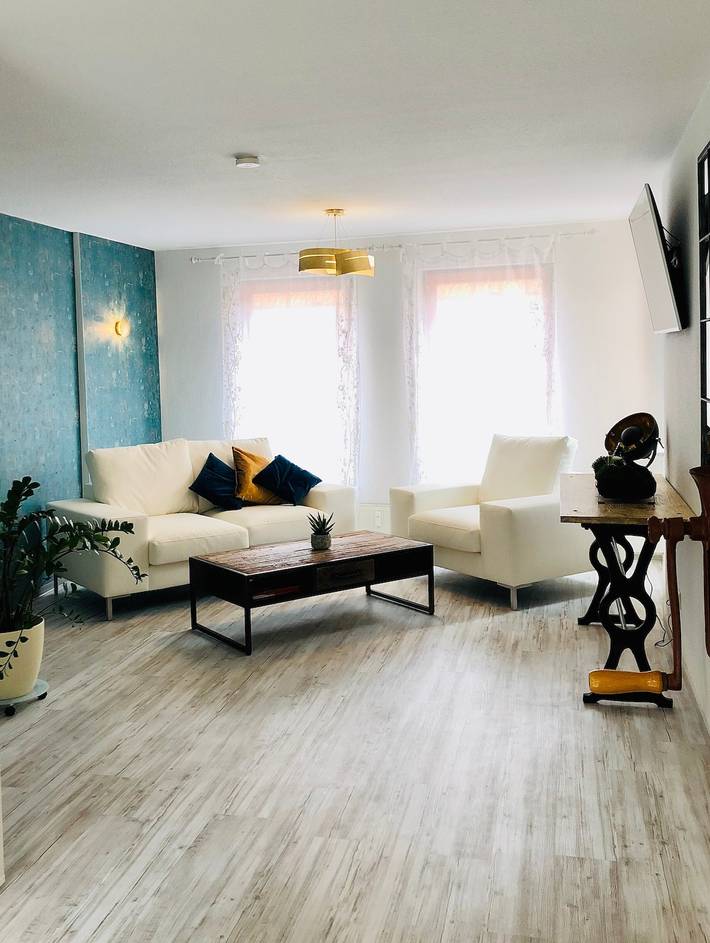 Ferienwohnung für 4 Personen, mit Balkon beim Ozeaneum Stralsund