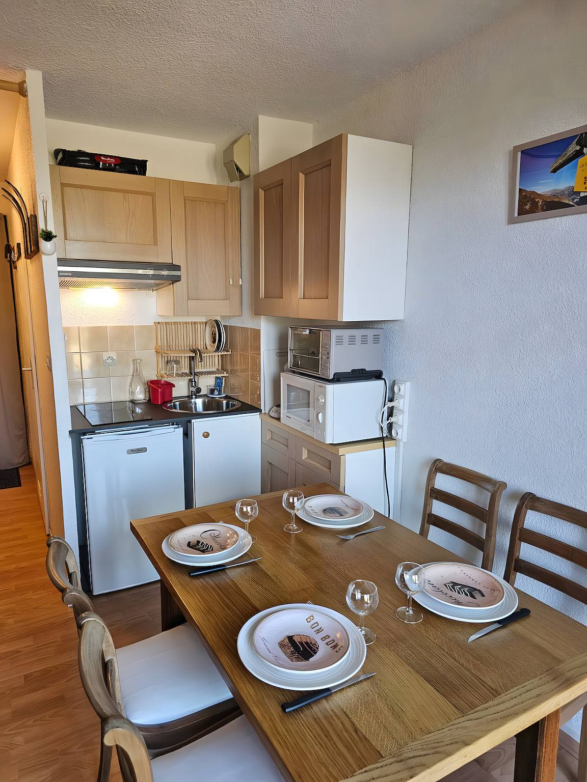 Estudio entero, Apartamento estudio '4 Personnes' con vistas a la montaña, terraza privada y Wi-Fi in La Toussuire, Fontcouverte-la Toussuire