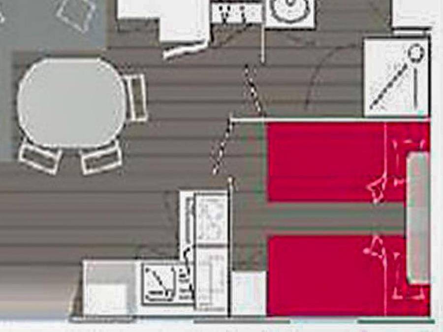 Camping Les Genêts - Mobilhome 4 personas - Corsaire - 2 habitaciones in Sarzeau, Côte des Mégalithes