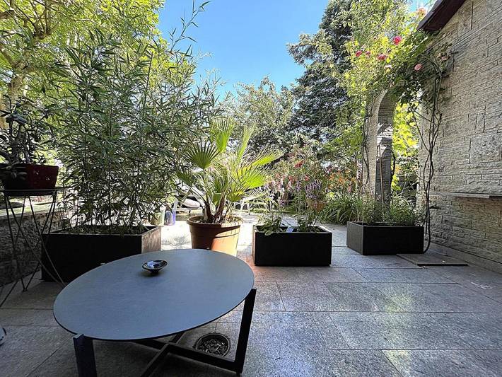 Ferienwohnung für 3 Personen, mit Terrasse und Garten