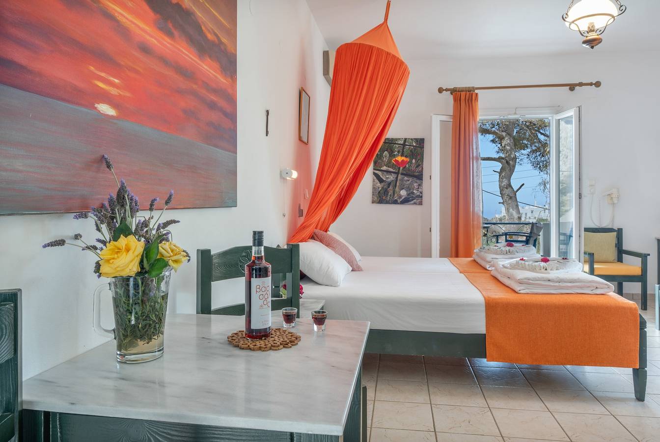 Studio entier, Chambre 13 à l’Hôtel Pagali avec vue sur la mer in Amorgos