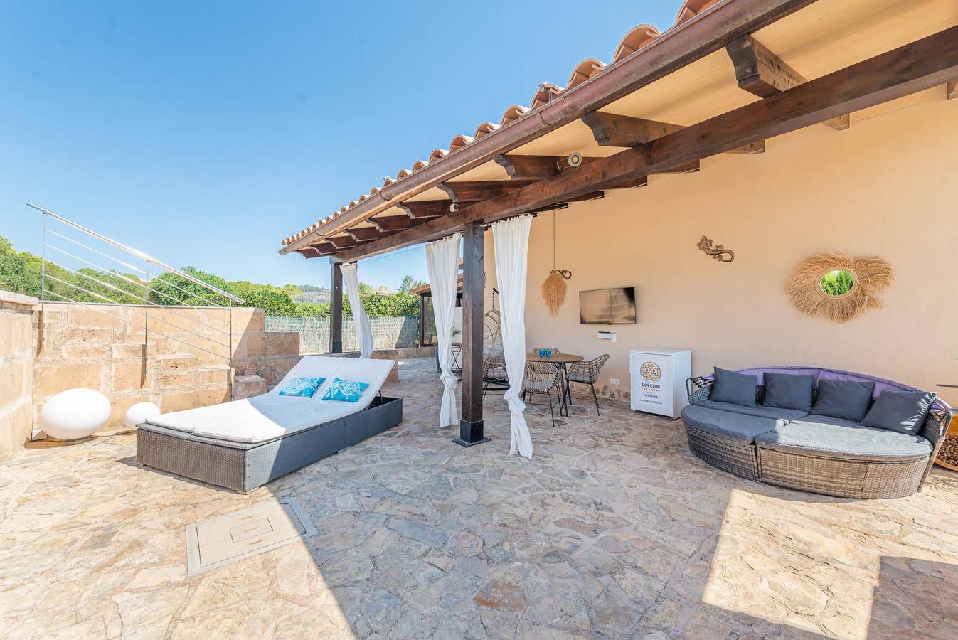 Finca Son Colom (Finca Sun Club Home) - Spektakuläres Landhaus mit privatem Pool und gratis W-Lan. in Llucmajor, Mallorca Süden