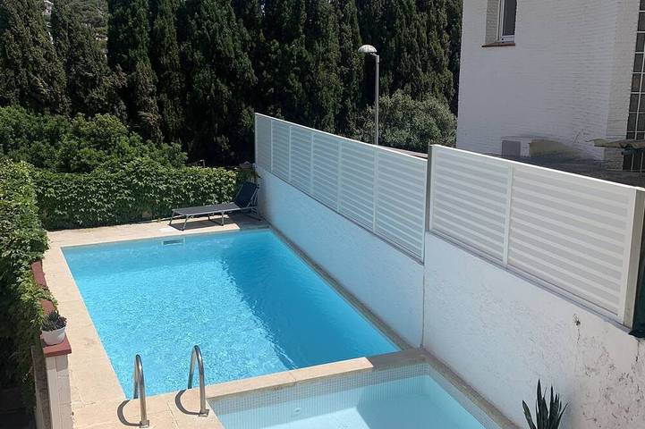 Ferienhaus für 9 Personen, mit Balkon und Garten, mit Haustier