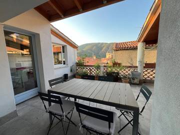 Gîte pour 4 personnes, avec terrasse et vue à Bouleternère