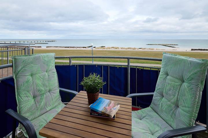 Ferienwohnung für 4 Personen, mit Balkon und Sauna am Schönberger Strand