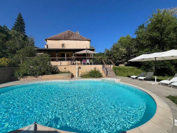 Location de vacances pour 9 personnes, avec jardin ainsi que piscine et vue à Aignan - 4