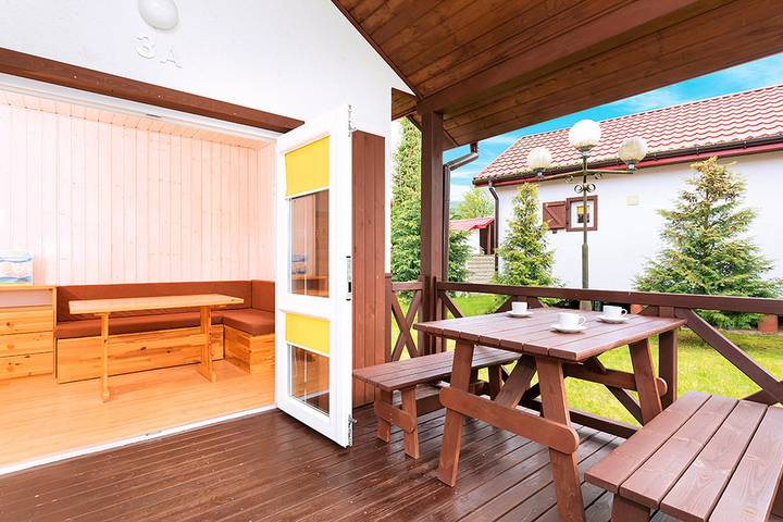 Ferienhaus für 4 Personen, mit Terrasse und Garten