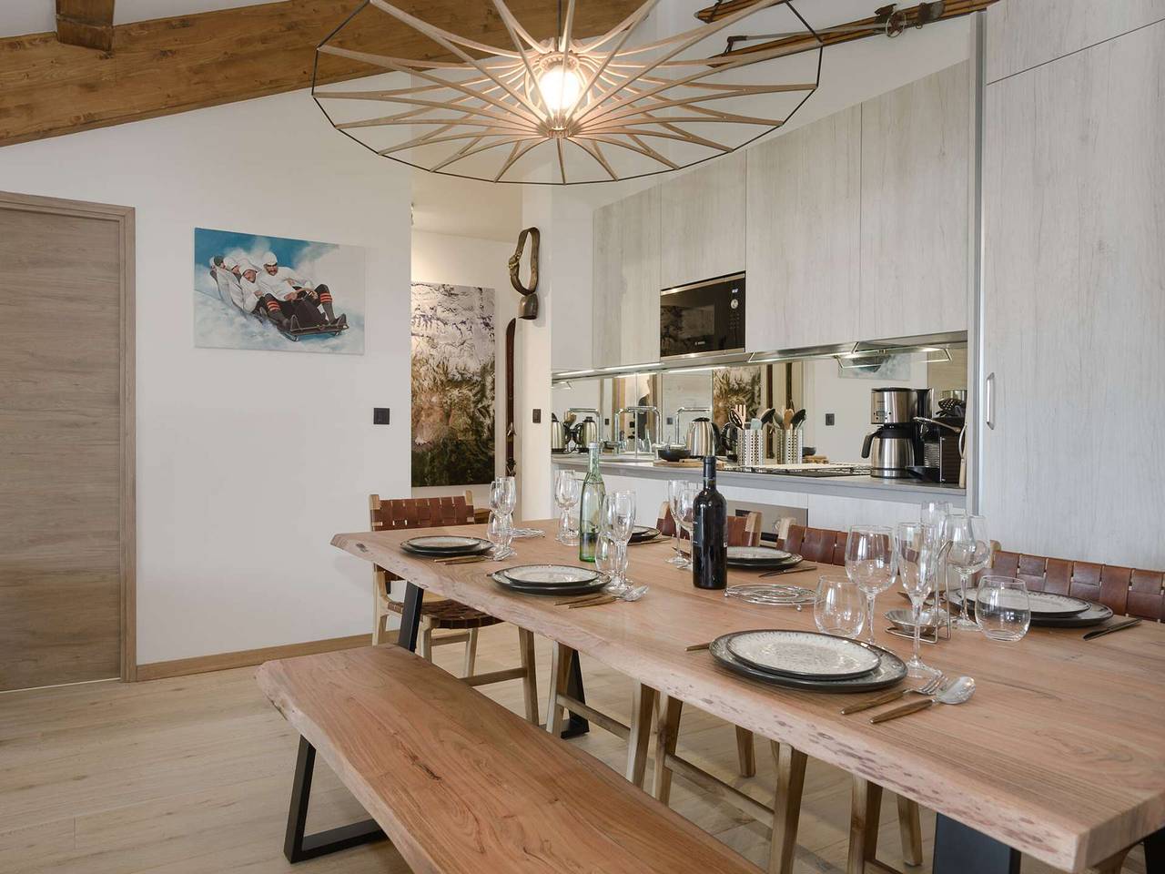 Apartamento entero, Apart. 65m² 6 pers - 2 Dorm. - A pie de pista - Parking y Wifi in Courchevel 1650 (Moriond), Saint-Bon-Tarentaise
