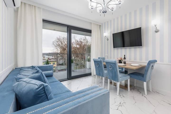 Apartament wakacyjny dla 4 osób, z balkon/ taras, Dla rodziny w Darłowo