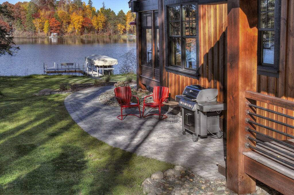 Modern Rustic Cabin-Includes Pontoon Boat & Sunsets on Fantastic Lakeside Porch! in Crosslake, Crow Wing County