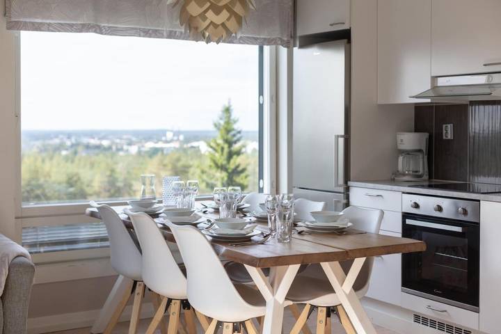Appart’hôtel pour 4 personnes, avec Balcon et Terrasse ainsi que Piscine et Sauna