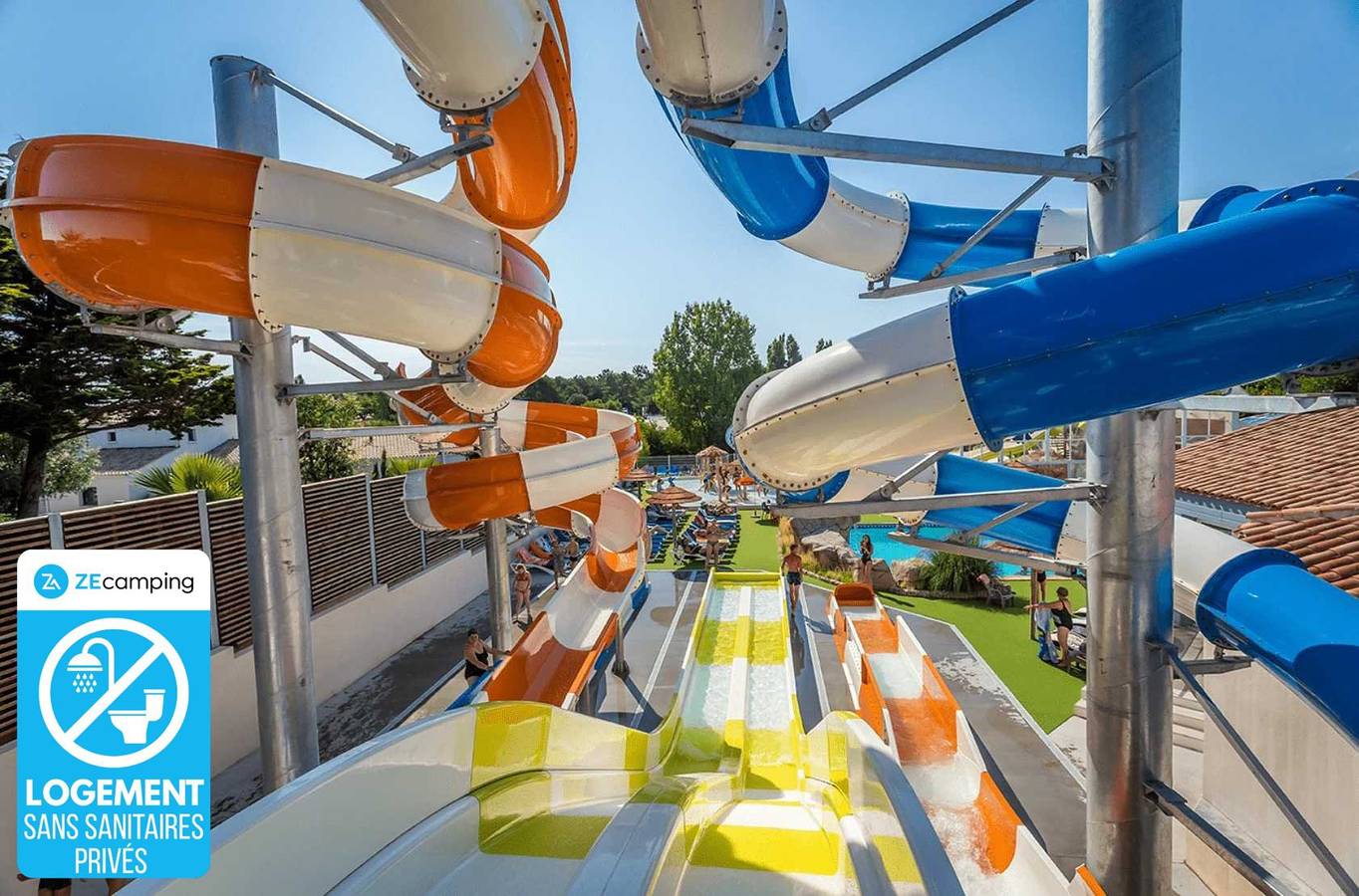 Zecamping espace aquatique chiens acceptés club enfant locatif 17m2 in Château-d'Olonne, Les Sables-d'Olonne
