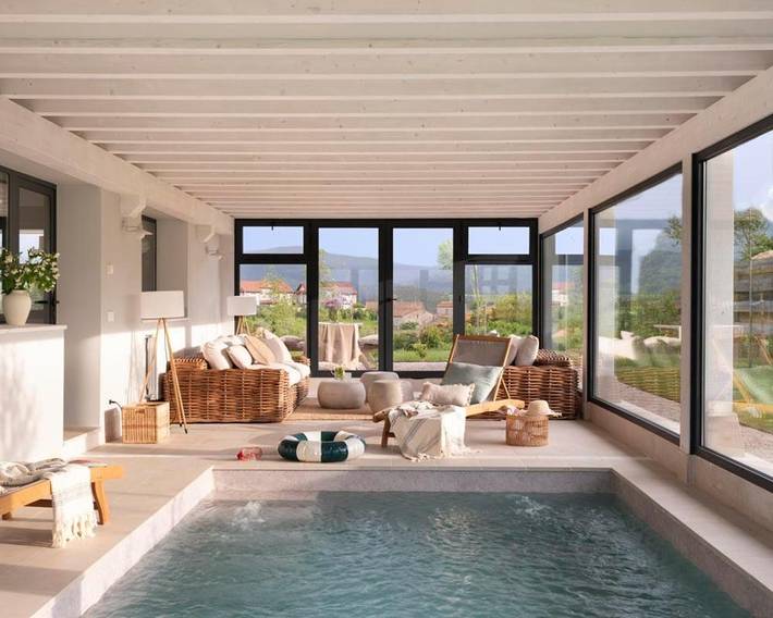 Casa rural para 19 personas, con Balcón y Terraza además de Jardín y Piscina en Val de San Vicente - 4