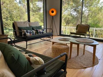 Location de vacances pour 4 personnes, avec terrasse ainsi que jardin et vue à Le Verdon-sur-Mer