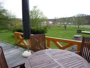 Ferienhaus für 4 Personen, mit Seeblick und Garten sowie Ausblick, mit Haustier an der Müritz