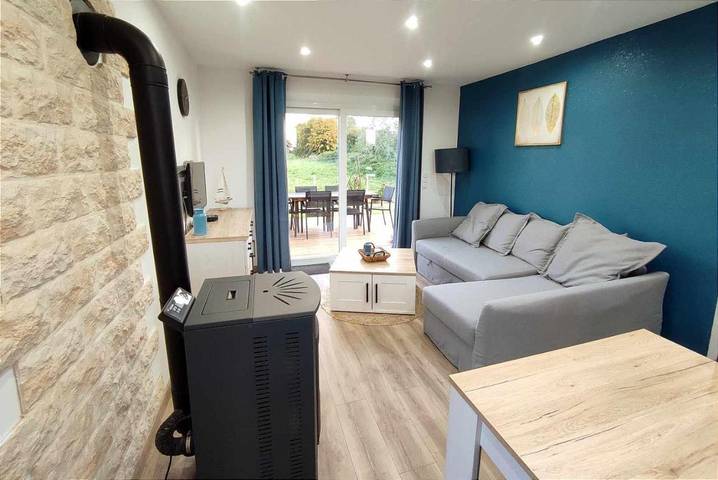 Maison de vacances pour 6 personnes, avec vue et jardin