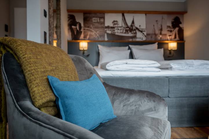 Ferienwohnung für 2 Personen, mit Seeblick und Balkon sowie Ausblick in Niendorf