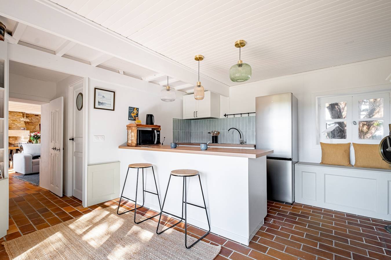 Ferienhaus für 4 Personen mit Garten in Saint-Armel, Côte des Mégalithes