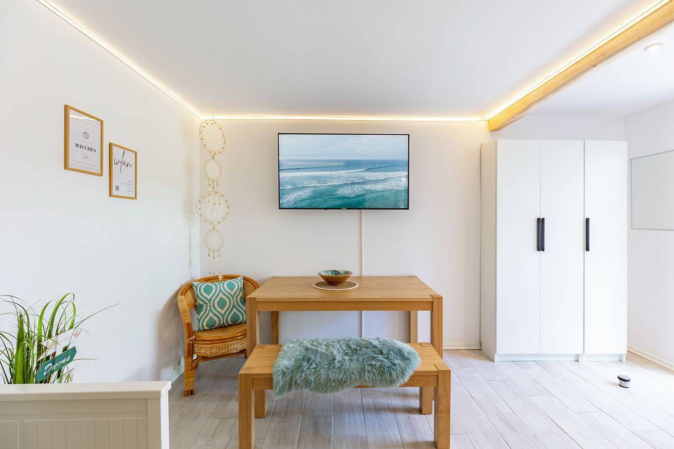 Ganze Wohnung, Die Ferienwohnung Kleiner Sandloper in St. Peter-Ording für bis zu 2 Personen in St. Peter-Bad, St. Peter-Ording