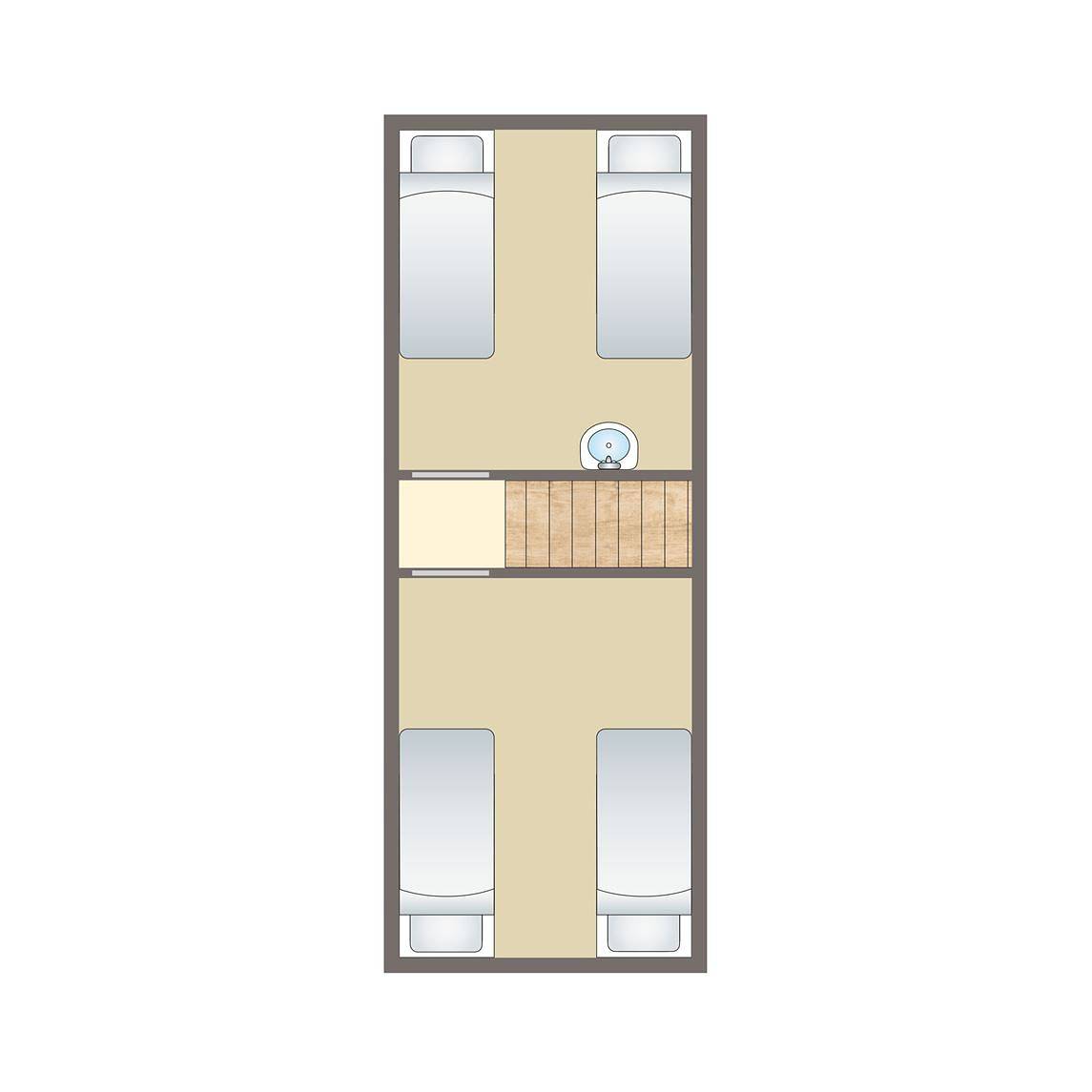 Bungalow für 4 Personen mit Balkon/Terrasse in Kell am See, Landkreis Trier-Saarburg