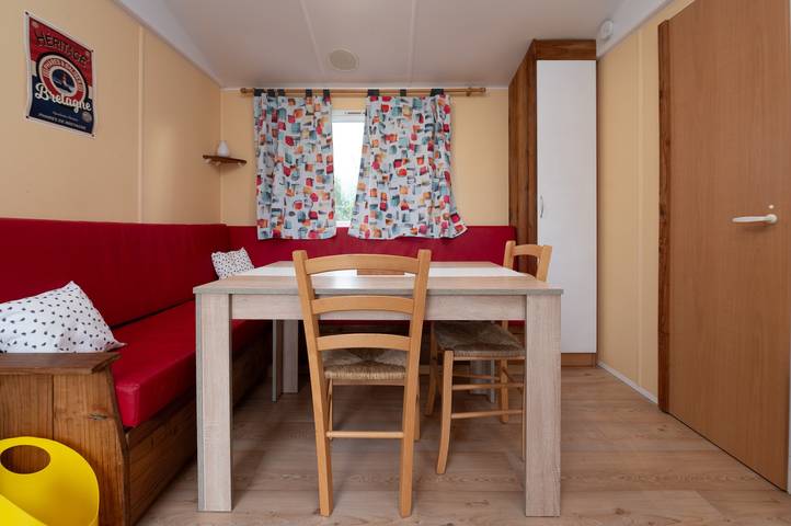Mobilheim „Les Volets rouges“ mit privater Terrasse in Plouhinec (Finistère), Côte de Cornouaille