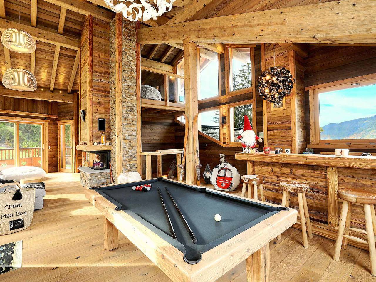 Grand chalet de luxe 14 pers - La Tania avec billard et sauna in La Tania, La Perrière