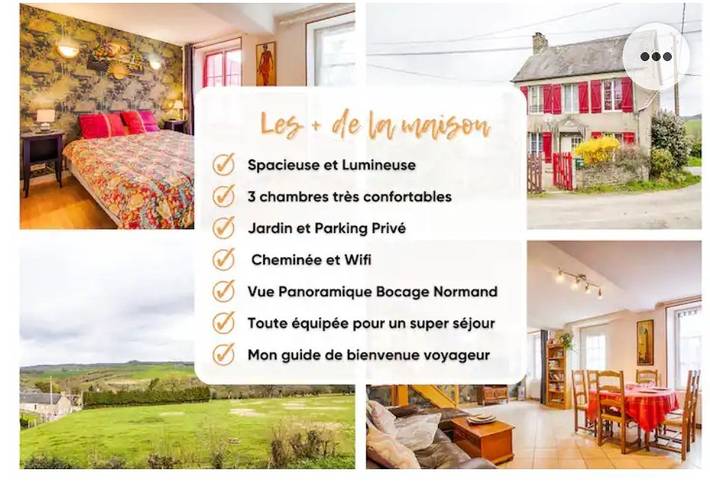 Gîte pour 6 personnes, avec terrasse et jardin