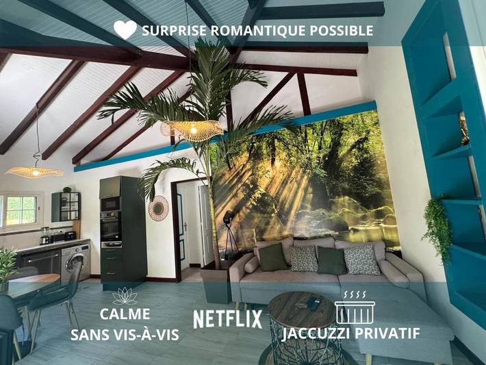 Appartement de vacances pour 6 personnes, avec jacuzzi et jardin, adapté aux familles