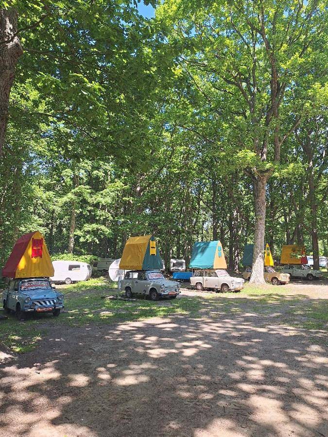 Kult Trabant "Villa Sachsenruh" direkt am Strand in Kreptitz, Dranske