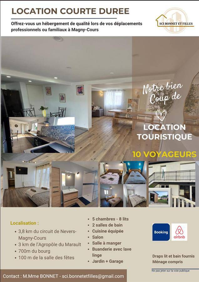 Maison de vacances pour 11 personnes, avec Terrasse et Jardin