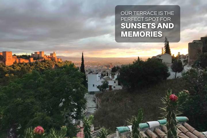 Casa de vacaciones para 5 personas, con vistas y terraza en Granada