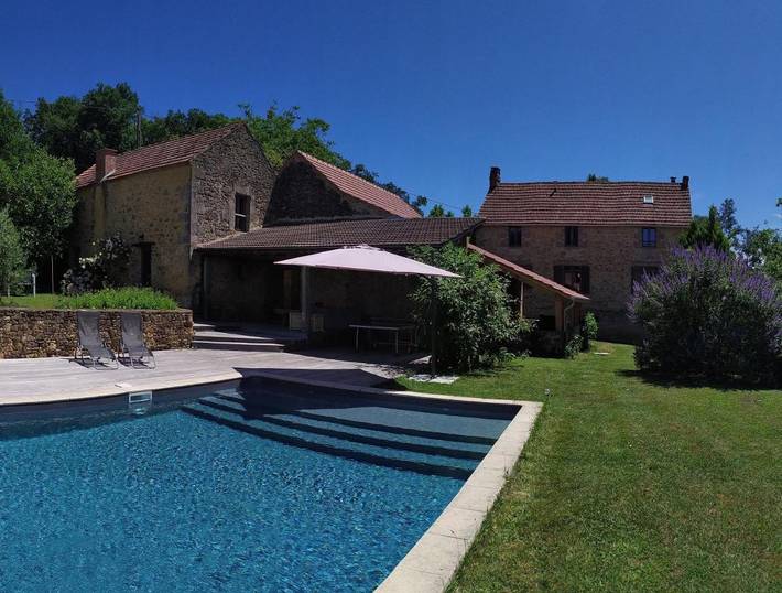 Maison de vacances pour 7 personnes, avec jardin ainsi que vue et piscine - 1