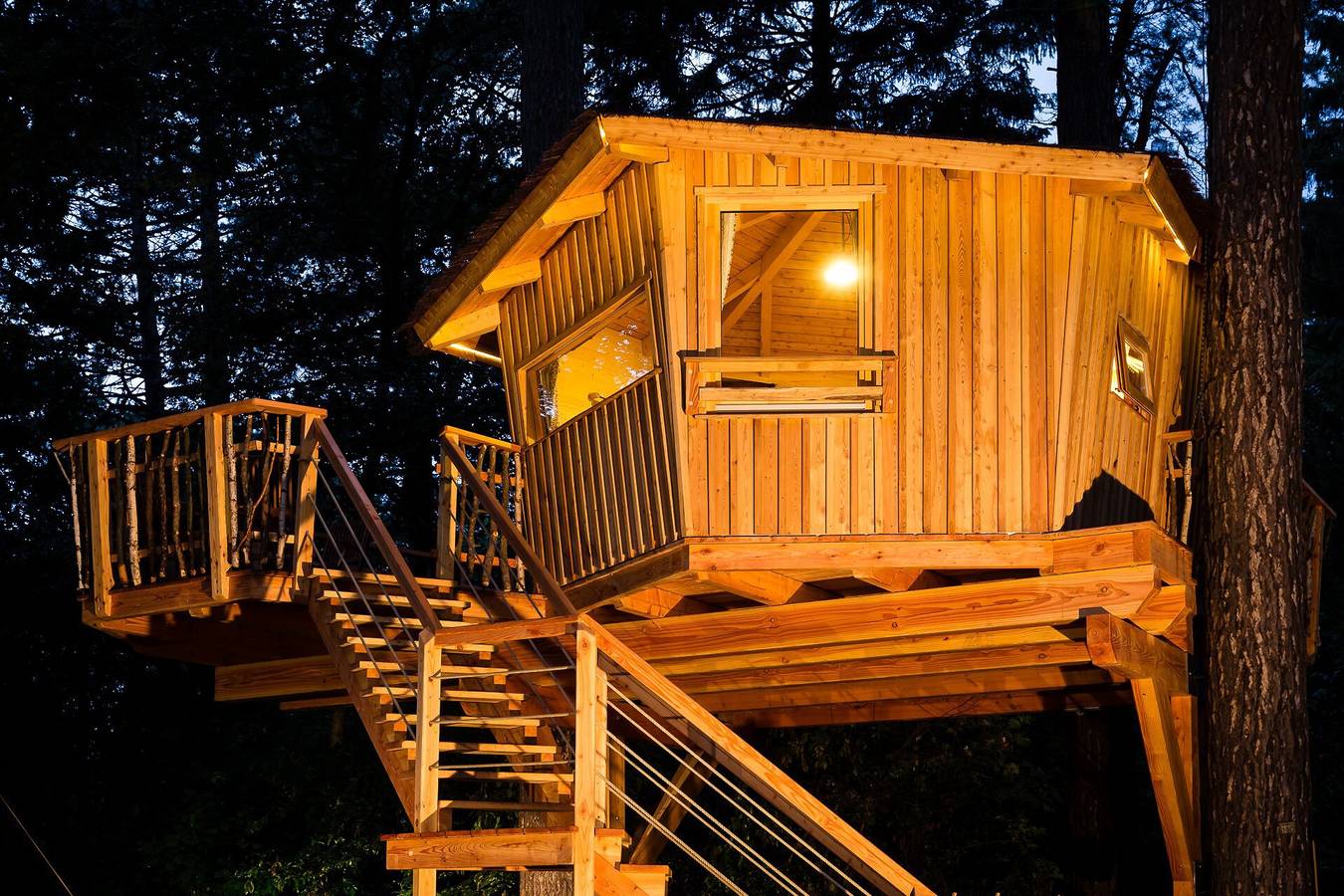 Ferienhaus 'Baumhaus Wernerwald' mit Balkon und Wlan in Sahlenburg Strand, Cuxhaven