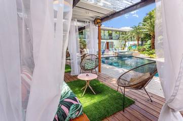 Chambre d’hôte pour 4 personnes, avec piscine ainsi que jardin et jacuzzi à New Orleans