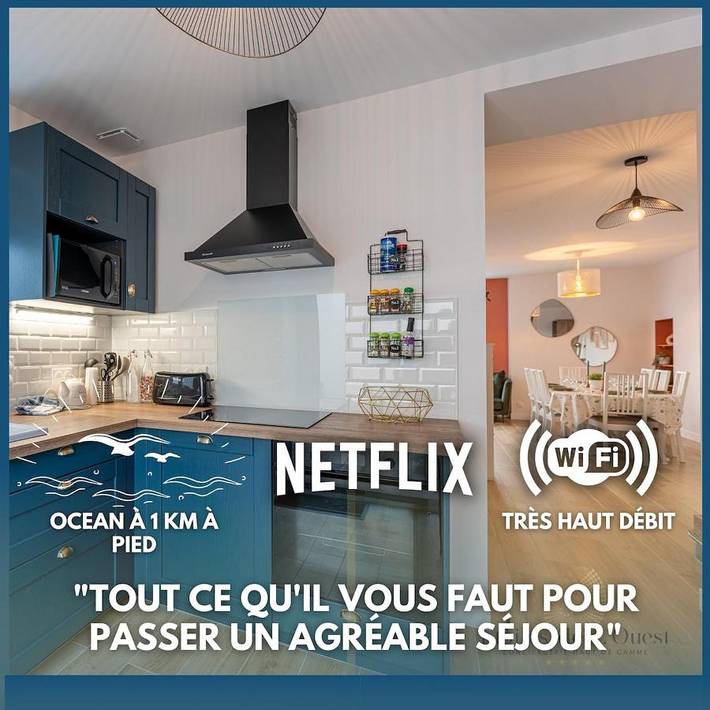 Location de vacances pour 8 personnes, avec Terrasse dans Gare Des Sables D Olonne