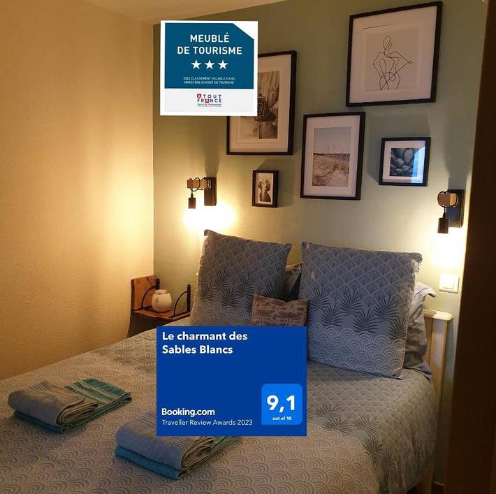 Gîte pour 4 personnes, avec piscine et terrasse dans Plage des Sables Blancs (Douarnenez)