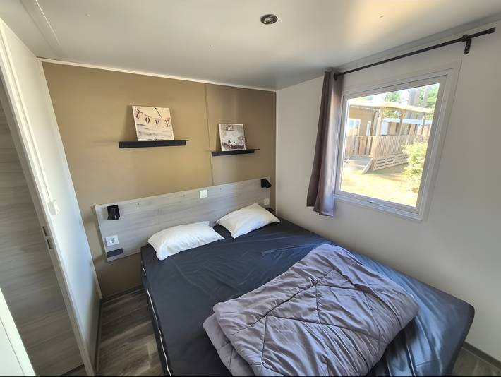 Premium-Mobilheim für 6 Personen mit Pool, privater Terrasse und Klimaanlage in Vendres, Mittelmeerküste (Frankreich)