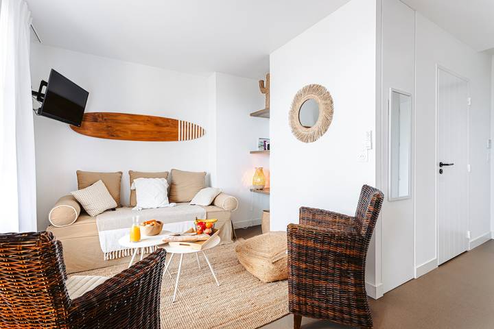 Geheel appartement, Appartement Les Iles met zeezicht, privéterras en wifi in Rivedoux-Plage, Ile de Re