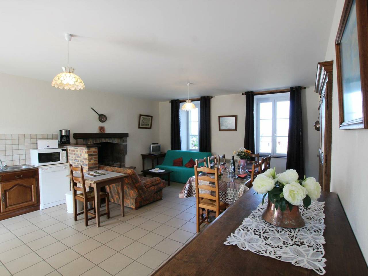 Charmantes Haus mit Kamin und Haustiere erlaubt in Ver in Ver, Coutances und Umgebung