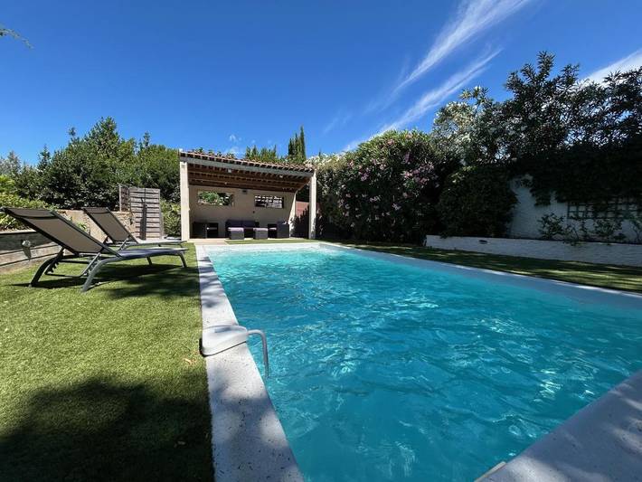 Maison de vacances pour 6 personnes, avec piscine ainsi que jardin et vue, animaux acceptés