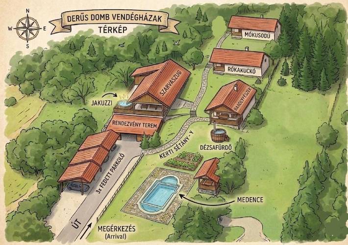Ferienpark für 3 Personen, mit Balkon und Terrasse sowie Whirlpool und Garten in Ungarn - 2