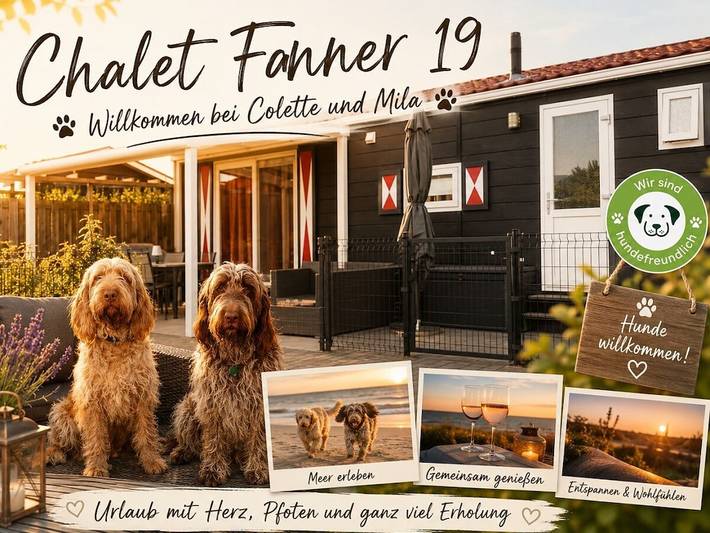 Chalet für 4 Personen, mit Terrasse und Garten in Serooskerke