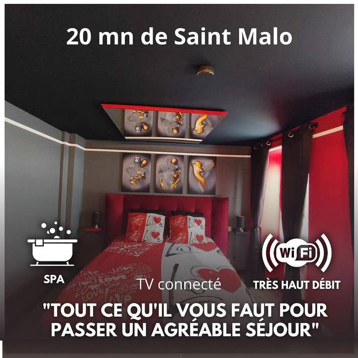 Gîte pour 2 personnes, avec jacuzzi et terrasse, animaux acceptés à Saint-Pierre-de-Plesguen - 2