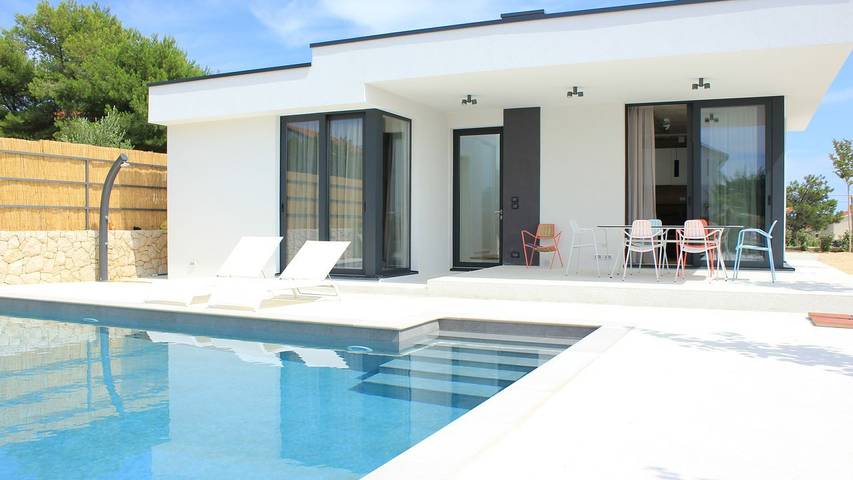 Ferienhaus mit Meerblick für 6 Personen, mit Pool und Terrasse in Barbat na Rabu - 4