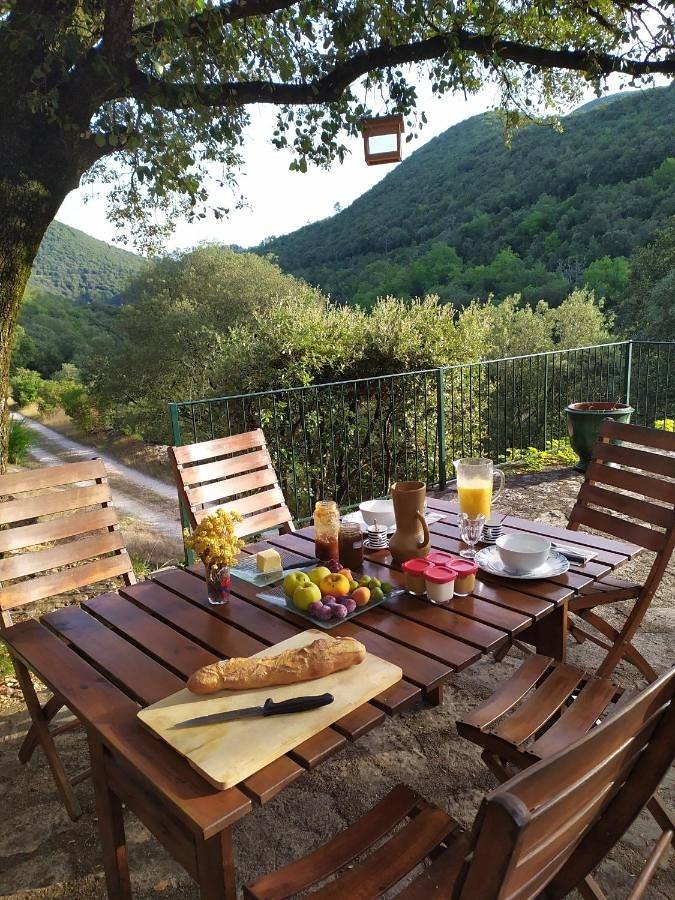 Location de vacances pour 4 personnes, avec vue et jardin ainsi que piscine et terrasse à Cros - 4