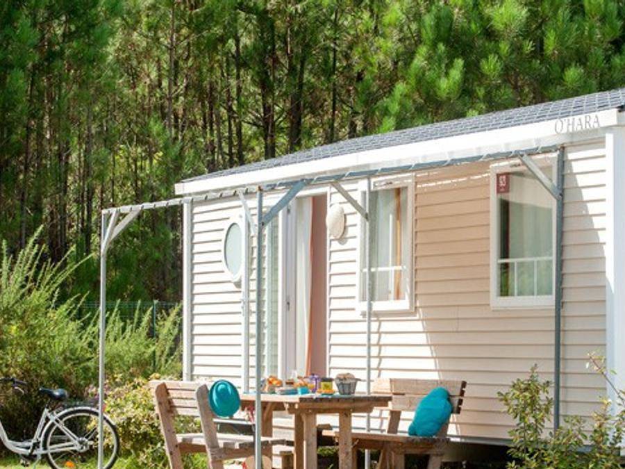 Camping Lou Pignada - Mobilheim 4 personen - Classic Xl | 2 Schlafz. | 4 Pers. | Erhöhte Terrasse in Ondres, Côte d’Argent