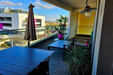 Ferienwohnung für 2 Personen, mit Pool und Terrasse, kinderfreundlich in Palavas-les-Flots