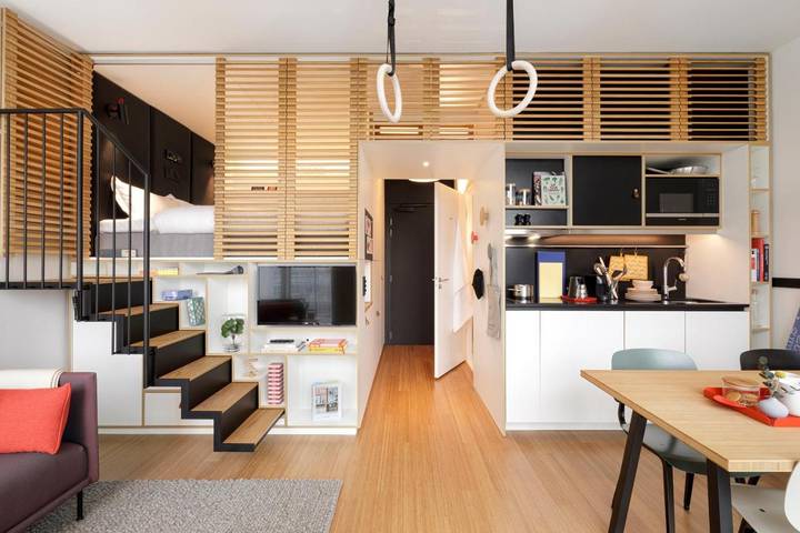 Apartahotel para 2 personas, con Terraza además de Jardín y Vistas en París