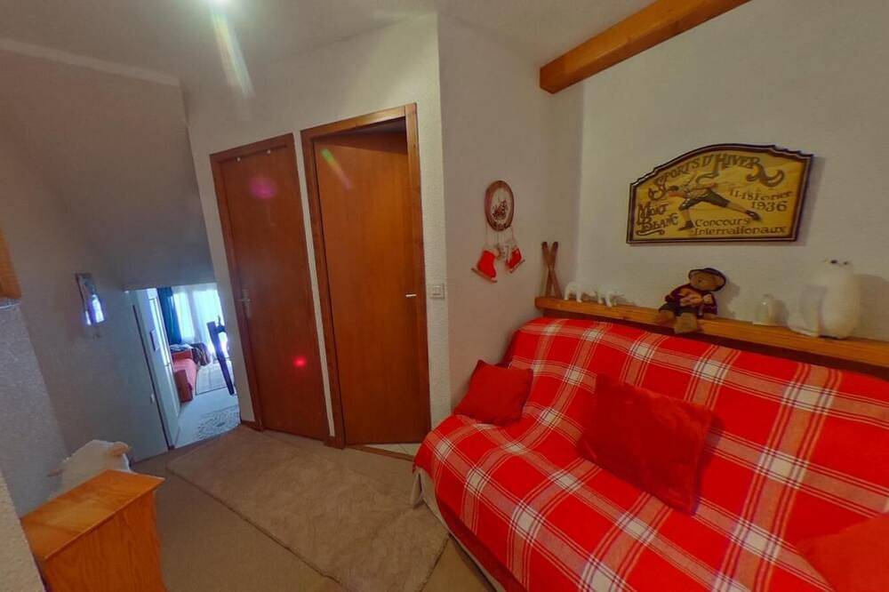 Apartamento entero, Al pie de las pistas de esquí, 5.o piso, vista pistas, tv, 33m², La Tania in La Tania, Courchevel
